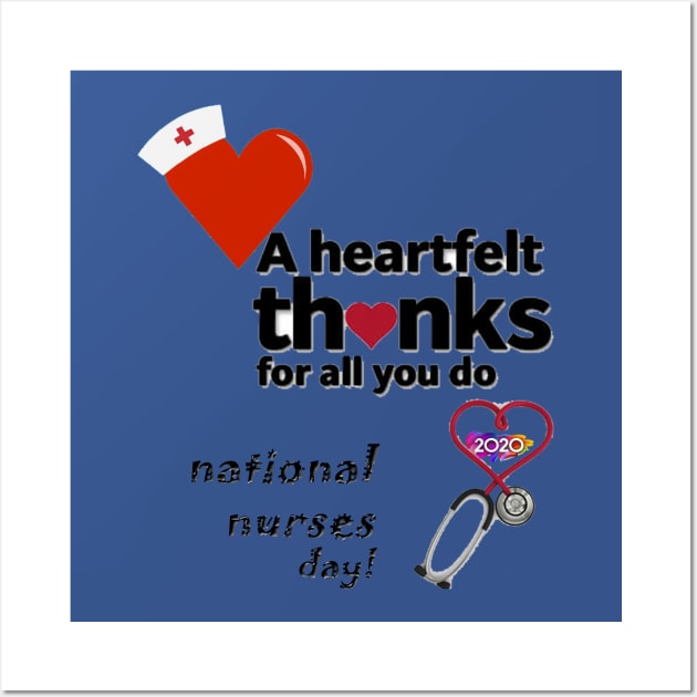 National Nurses T-Shirt Wall Art by MostafaSmart